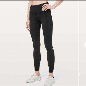 lululemon Fast & Free 28” Black Leggings